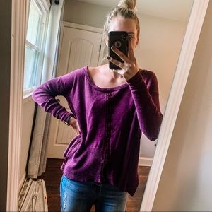 Free People Purple Sweater - M